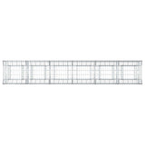 vidaXL Gabion verhoogd bed 2 pcs Zilver 300 x 50 x 60 cm