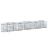 vidaXL Gabion verhoogd bed 2 pcs Zilver 300 x 50 x 60 cm