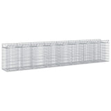 vidaXL Gabion verhoogd bed 2 pcs Zilver 300 x 50 x 60 cm