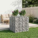 vidaXL Gabion verhoogd bed 2 pcs Zilver 300 x 50 x 60 cm