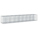 vidaXL Gabion verhoogd bed 2 pcs Zilver 260 x 60 x 55 cm