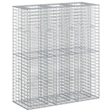 vidaXL Gabion verhoogd bed 2 pcs Zilver 260 x 60 x 55 cm