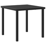 vidaXL Buiten Eettafel Set 3 st Zwart poly rattan