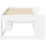 vidaXL Kinderbedframe met opbergruimte Wit 80 x 200 cm Bewerkt hout