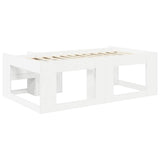 vidaXL Kinderbedframe met opbergruimte Wit 80 x 200 cm Bewerkt hout