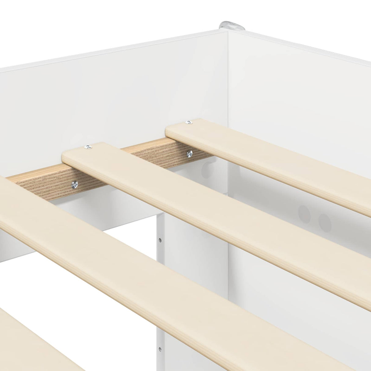 vidaXL Kinderbedframe met opbergruimte Wit 80 x 200 cm Bewerkt hout