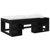 vidaXL Kinderbedframe met opbergruimte Wit 80 x 200 cm Bewerkt hout