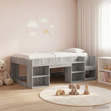 vidaXL Kinderbedframe met opbergruimte Wit 80 x 200 cm Bewerkt hout