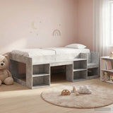 vidaXL Kinderbedframe met opbergruimte Wit 80 x 200 cm Bewerkt hout
