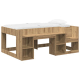 vidaXL Kinderbedframe met opbergruimte Wit 80 x 200 cm Bewerkt hout