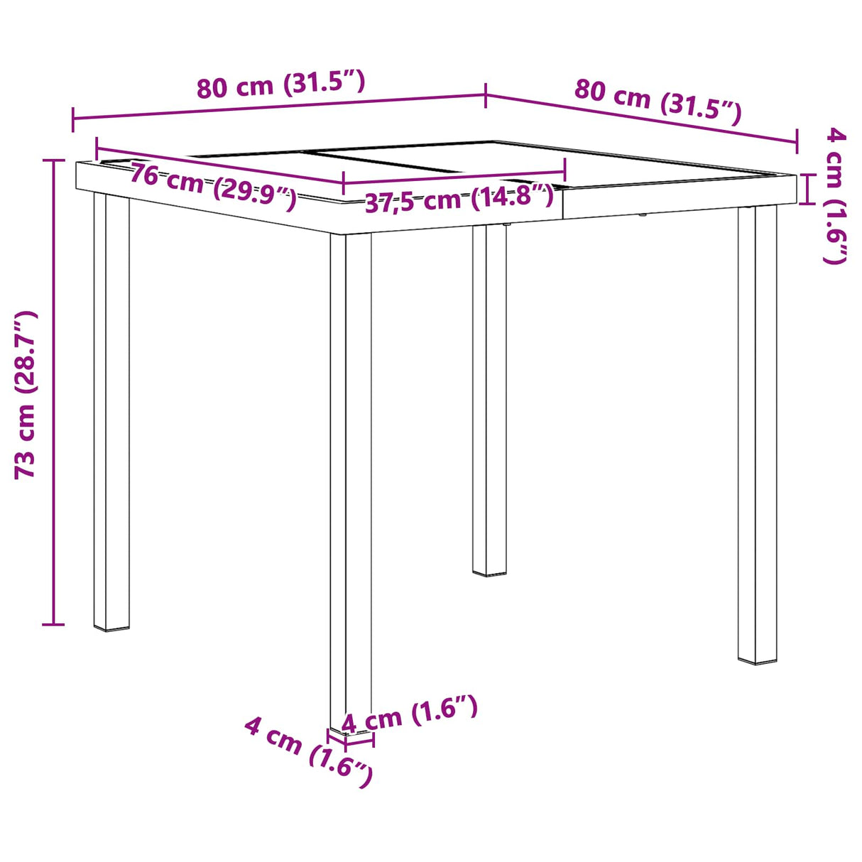 vidaXL Tuin Eettafel Set 7 st Zwart poly rattan