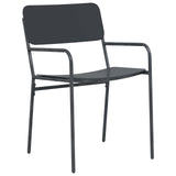 vidaXL Dining Set 3 Pieces Anthracite Steel