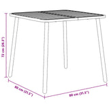 vidaXL Dining Set 3 Pieces Anthracite Steel