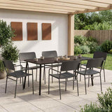 vidaXL Dining Set 3 Pieces Anthracite Steel