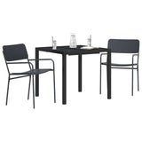 vidaXL Buitenmeubels set 3 st Antracietkleurig Staal
