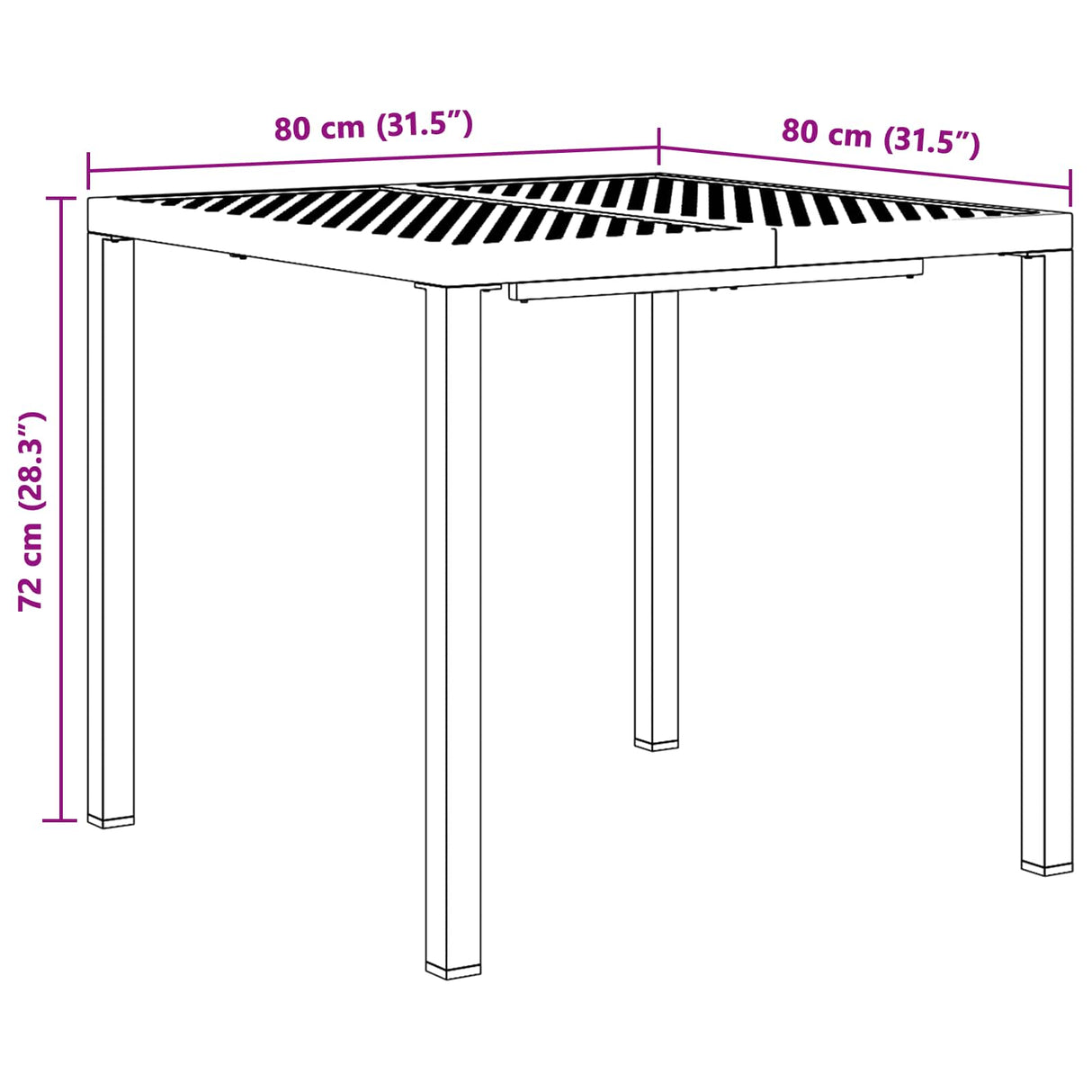 vidaXL Buitenmeubels set 3 st Antracietkleurig Staal