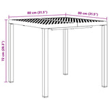 vidaXL Buitenmeubels set 3 st Antracietkleurig Staal