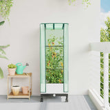 vidaXL Plantenbak verhoogd met kashoes 40x40x123 cm rattanlook