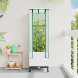 vidaXL Plantenbak verhoogd met kashoes 40x40x123 cm rattanlook