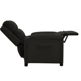 vidaXL Fauteuil verstelbaar stof lichtgrijs