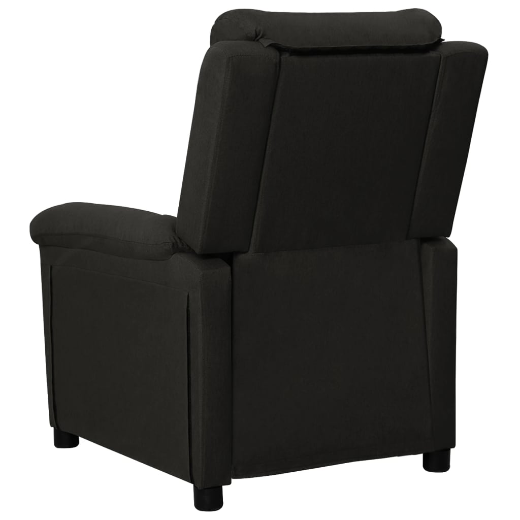 vidaXL Fauteuil verstelbaar stof lichtgrijs