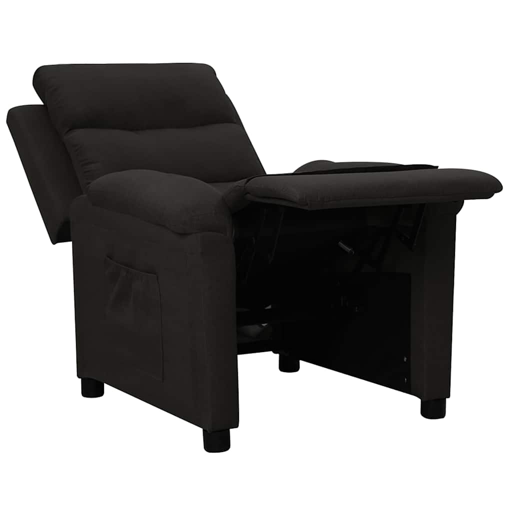 vidaXL Fauteuil verstelbaar stof lichtgrijs