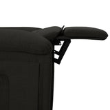 vidaXL Fauteuil verstelbaar stof lichtgrijs
