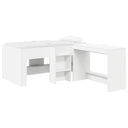vidaXL Loft Bed with Desk White 80 x 160 cm Engineered Wood