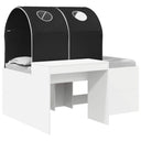 vidaXL Bed met Tunnel 4 pcs Artisian Eik en Lichtblauw Bewerkt hout