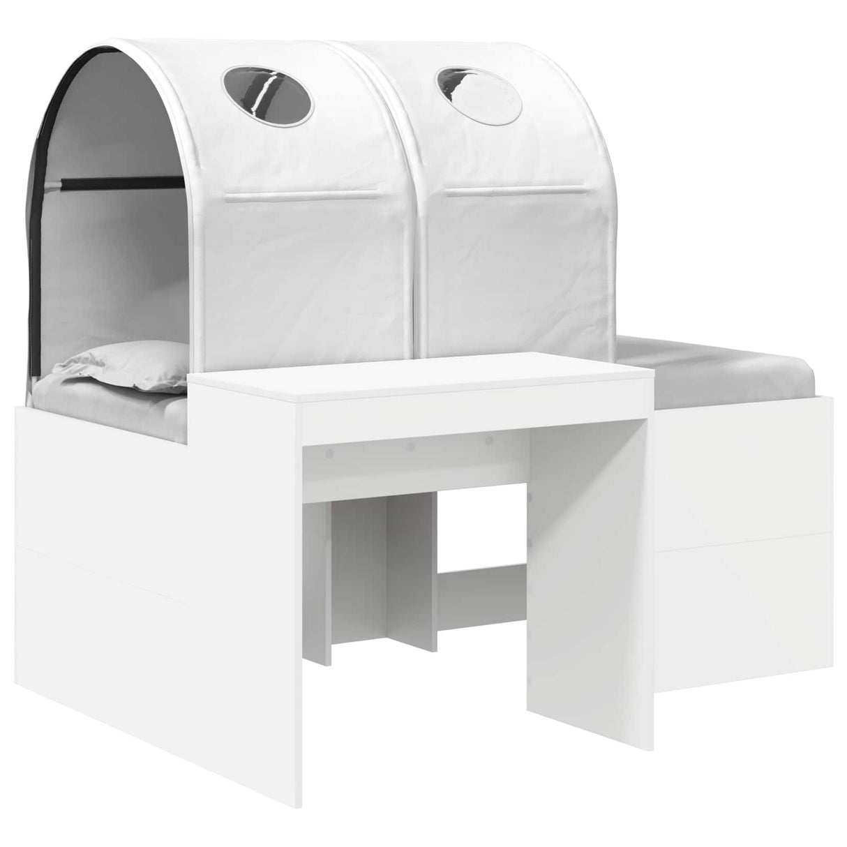 vidaXL Bed met Tunnel 4 pcs Artisian Eik en Lichtblauw Bewerkt hout