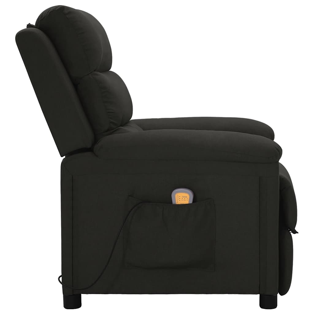vidaXL Massagestoel stof lichtgrijs