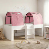 vidaXL Bed met Tunnel 4 pcs Wit en zwart Bewerkt hout