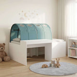 vidaXL Bed with Tunnel 4 pcs Artisan Oak and Light Blue Engineered Wood