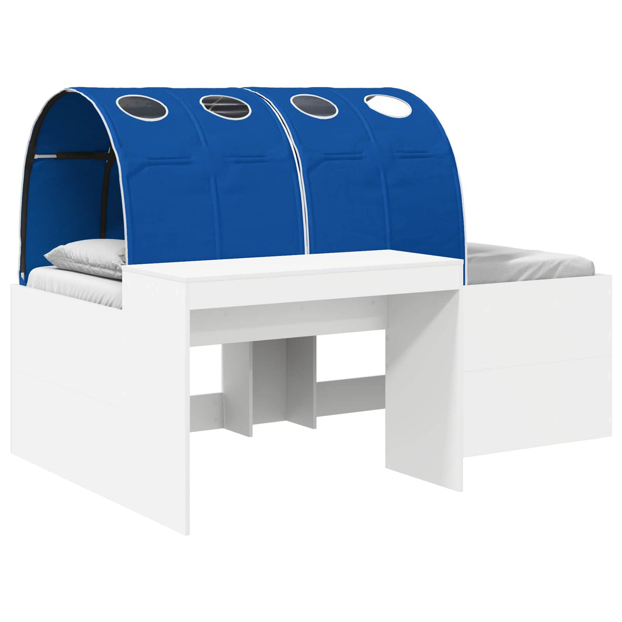 vidaXL Bed with Tunnel 4 pcs Artisan Oak and Light Blue Engineered Wood