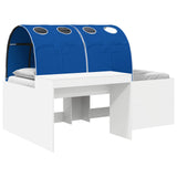 vidaXL Bed with Tunnel 4 pcs Artisan Oak and Light Blue Engineered Wood