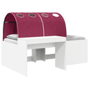 vidaXL Bed with Tunnel 4 pcs Artisan Oak and Light Blue Engineered Wood