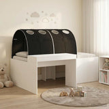 vidaXL Bed with Tunnel 4 pcs Artisan Oak and Light Blue Engineered Wood