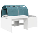 vidaXL Bed met Tunnel 4 pcs Artisian Eik en Rood Bewerkt hout