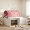 vidaXL Bed met Tunnel 4 pcs Artisian Eik en Rood Bewerkt hout