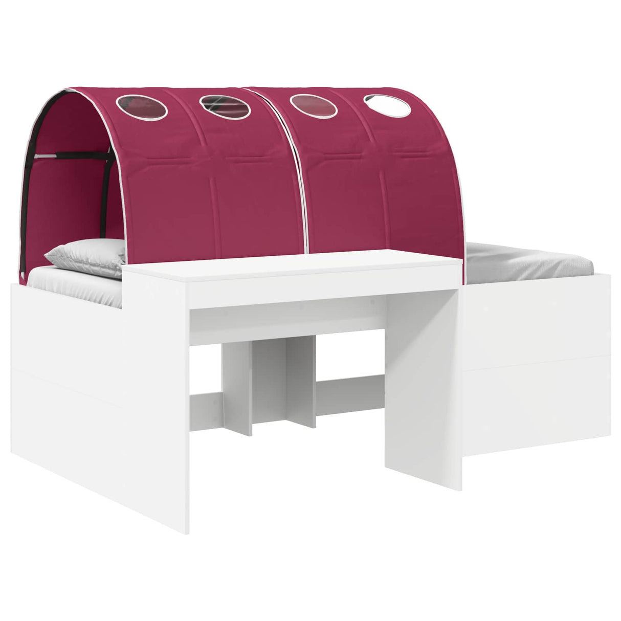 vidaXL Bed met Tunnel 4 pcs Artisian Eik en Rood Bewerkt hout