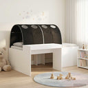 vidaXL Bed met Tunnel 4 pcs Artisian Eik en Rood Bewerkt hout