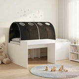 vidaXL Bed met Tunnel 4 pcs Artisian Eik en Rood Bewerkt hout