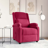 vidaXL Fauteuil verstelbaar fluweel lichtgrijs