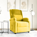 vidaXL Fauteuil verstelbaar fluweel lichtgrijs
