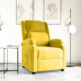 vidaXL Fauteuil verstelbaar fluweel lichtgrijs