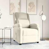 vidaXL Fauteuil verstelbaar fluweel lichtgrijs