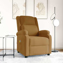 vidaXL Massagestoel fluweel lichtgrijs