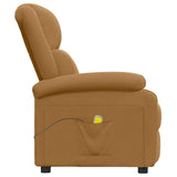 vidaXL Massagestoel fluweel lichtgrijs