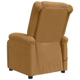 vidaXL Massagestoel fluweel lichtgrijs