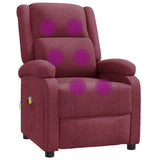 vidaXL Massage Chair Fabric Cream